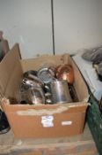 *Box of ~12 Stainless Steel Drinking Goblets and Jugs Branded Tequila Patron