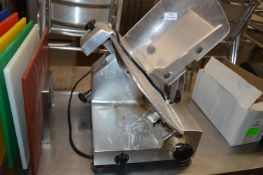 *Omega Polished Aluminium Electric Meat Slicer