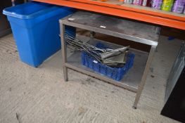 *Stainless Steel Appliance Stand with Undershelf