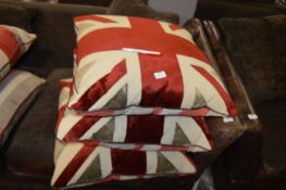 *Three Union Jack Cushions