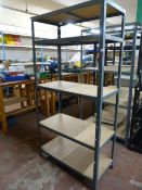 *Adjustable Metal Shelving Unit with Five Shelves