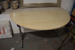 *Lightwood Semicircle Folding Table