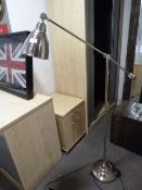 *Adjustable Chrome Effect Floor Lamp