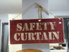 *Safety Curtain Sign