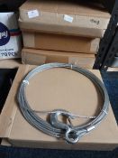 *Four Boxes of Wire Rope with Winch Hooks