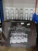 *Two Wall Mounted Glass Drying Racks