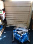 *Slat Wall Shelving with Shelves and Attachments