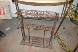 *Metal Boot Scraper and Rack