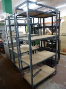 *Adjustable Metal Shelving Unit with Five Shelves