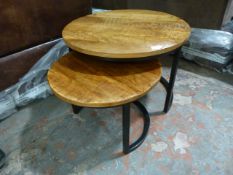 *Nest of Lightwood & Metal Tables