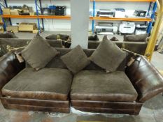 *Large Two Piece Leather & Fabric Detachable Drop