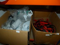 *Box of Battery Clamps and a Box of Toilet Parts