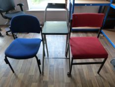 *Folding Chair and Two Child's Chairs