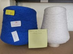 Two Spools of Machine Knitting Wool