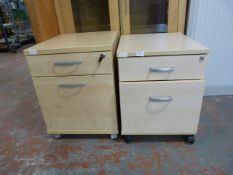 *Two Two Drawer Cabinets with Wheels