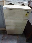 *Three Drawer Filing Cabinet