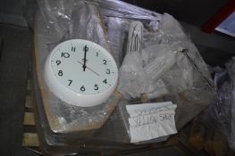 *Pallet of TV Stands, Wall Clock, Contemporary Sty