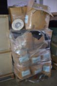 *Pallet of Circular Beige Ceiling and Wall Lights