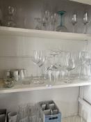 *Contents of Cupboard to Include Assorted Glasswar