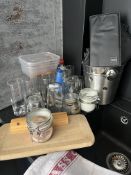 *Assorted Glassware, Ice Buckets, Bartending Acces