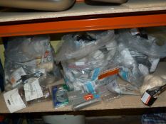 *Three Bags of Fittings and Fixtures; Wooden Holdb