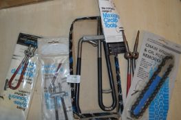 *Three Sykes-Pickavant Pliers and a Chain Wrench