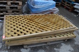 *Seven Crosshatch Fence Panels