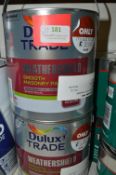 *2x 2.5L of Dulux Trade Weathershield Smooth Mason
