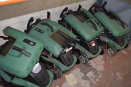 Four Bosch Ergolift Lawnmowers