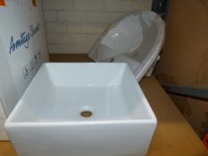 *Two White Ceramic Basins