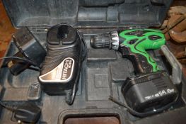 *Hitachi DS 14 DVF3 Drill with Spare Battery and C