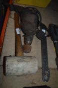 *240v Drill, Mallet, and a Filter Wrench