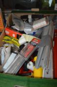 Mixed Lot of Shelving Brackets, Micro Router Bits,