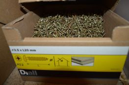 Box of 3.5 x 20mm PZ2 Screws