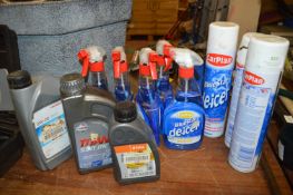 *Quantity of Deicer Sprays and Oils