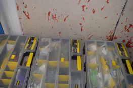 Three Stanley 25 Compartment Organiser and Content