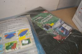 Two Tarpaulin Covers (1x blue, 1x green)