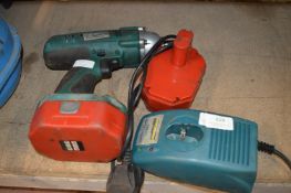 *Cordless Drill with Battery and Charger