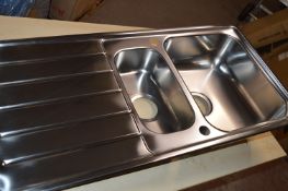 *Stainless Steel 1.5 Bowl Sink