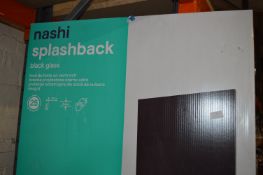 *Nashi Black Glass Splashback 80x90cm 5mm thick