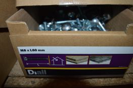 Box of M8 x 60mm PZP Coach Bolts