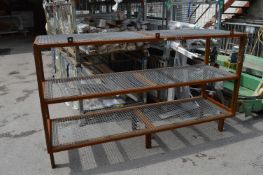 *Three Tier Steel Shelf ~165x120x70cm