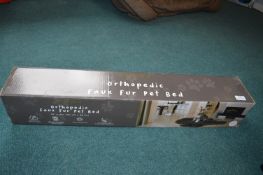 *Orthropedic Faux Fur Pet Bed