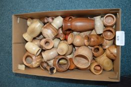 50+ Small and Miniature Turned Wooden Pots, Bowls,