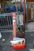 Garden Tools and 2m Parasol etc.