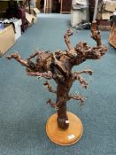 Wooden Vine Glass & Mug Holder