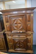 French Walnut Louis XIII Cabinet Deux Corps