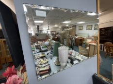 1930's Rectangular Beveled Edge Mirror