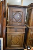 French Walnut Louis XIII Cabinet Deux Corps