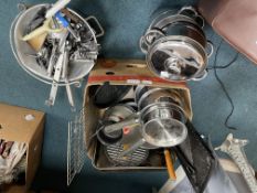 Kitchenware Including Stainless Steel Pan Sets, Ov